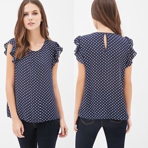 Polka dot blouse